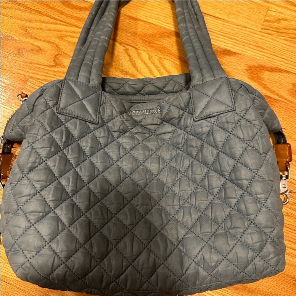 MZ WALLACE Medium Sutton Deluxe Crossbody Bag Lightweight Packable *FLAWS*